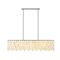 Z-Lite Viviana Linear Chandelier, 7-Light, 11.5 In.W x 49 In.L x 11.5 In.H, Polished Nickel/Alabaster 345-49L-PN - alternate 4